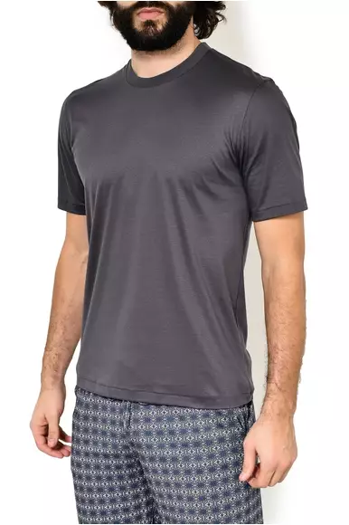 Гладкая футболка с эластичной отделкой Zimmerli 2861447зимерли Черный 86 Гладкая футболка с эластичной отделкой Zimmerli 2861447зимерли Черный 86
