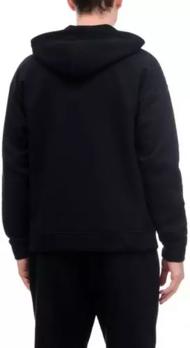 Мужская толстовка с капюшоном на кулиске черного цвета Ermenegildo Zegna N6MK01510c001