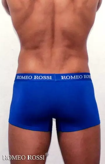 Синие мужские трусы боксеры Romeo Rossi Boxers R6005-9