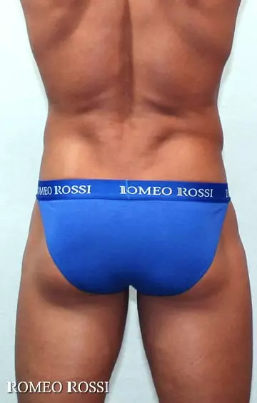 Синие мужские трусы танга Romeo Rossi Tanga R3001-9