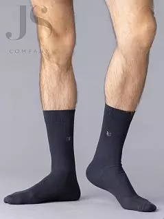 Хлопковые носки с принтом OMSA JSECO 406 (5 пар) grigio scuro oms