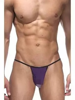 Сексуальные стринги с анатомическим мешочком фиолетового цвета Cosmos Colors RTNN01_SP
