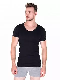 Комфортная футболка с коротким рукавом LTOZ1061-A Oztas черный