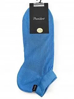 Тонкие носки на узкой фиксирующей резинке голубого цвета President 213c138