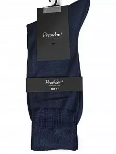 Хлопковые носки с добавлением полиамида синего цвета President AC-8c88