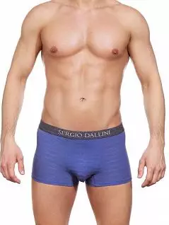 Модные боксеры из шелковистого модала синего цвета Sergio Dallini RTSG2306-1
