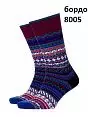 Мужские шерстянные носки Burlington 20536 Fair Isle SO Бордовый