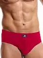 Яркие брифы из однотонной ткани Jolidon DT194блнТм Red