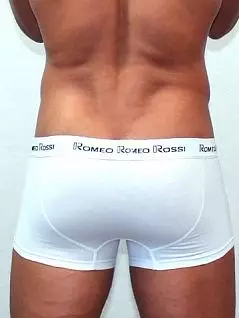 Эластичные мужские трусы хипсы белого цвета с гульфиком Romeo Rossi Heaps R365-1