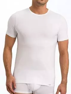 Повседневная футболка из хлопкового одинарного джерси белого цвета HANRO 073110c0101