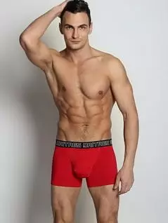 Удлиненные мужские трусы боксеры красного цвета с запатентованным анатомическим мешочком Daitres BCL-03-002-D,Красный (Малина)