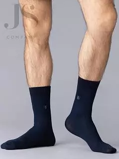 Повседневные носки с минималистичным рисунком "зигзаги" на голени OMSA JSECO 406 (5 пар) blu oms