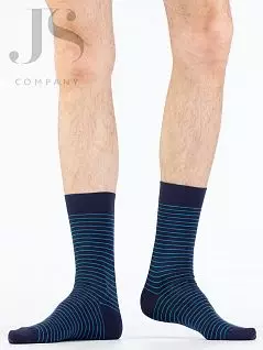 Яркие носки с рисунком в виде ярких горизонтальных полос Omsa JSSTYLE 501 (5 пар) blu oms