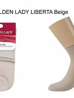 Хлопковые носки с высокой воздухопроницаемостью и гигроскопичностью Golden Lady JSLIBERTA (5 пар) beige gld
