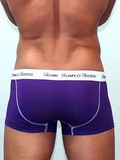Удобные мужские трусы хипсы с модным гульфиком фиолетового цвета Romeo Rossi Heaps R365-5