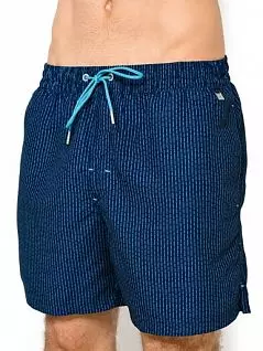 Модные шорты плавки на голубом шнурке Schiesser 164374шис Голубой распродажа