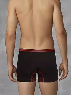 Боксеры в спортивном стиле с красной подкладкой черного цвета Doreanse 1752c01