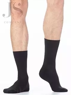 Зимние гладкие эластичные носки с микроплюшем по стопе Omsa JSCOMFORT 303 MICROPLUSH (5 пар) nero
