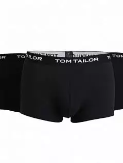 Набор боксеров на широкой резинке с логотипом черного цвета (3шт) Tom Tailor RT70162/6061