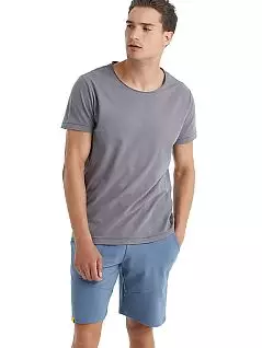Мужская футболка свободного кроя из хлопка LTBS40045 BlackSpade серый