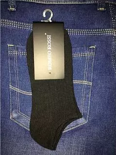 Мужские носки из прочной ткани черного цвета Romeo Rossi R8032-2