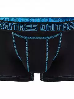 Стильные боксеры с жаккардовым логотипом бренда DAITRES BCS-02-D (07) Черный