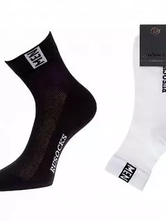 Комплект из 10 пар мужских  спортивных носков  черного цвета "RuSocks" М-1640
