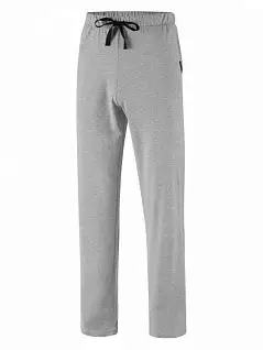 Трикотажные брюки с карманами из 100% натурального материала серого цвета Impetus FM-1286A75-039