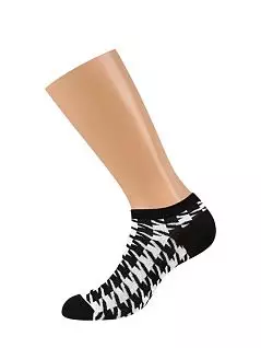 хлопковые женские носки с удобной резинкой "в рубчик" Omsa JSSTYLE 551 (5 пар) nero