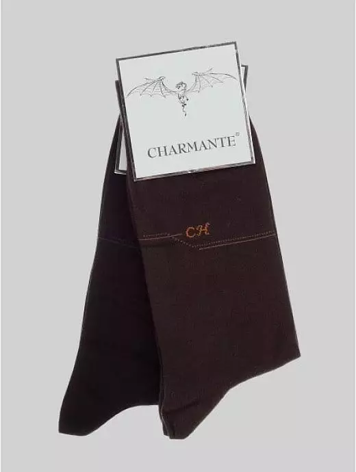 Комплект из 6 черных летних хлопковых носков Charmante SCHM-1014 Комплект из 6 черных летних хлопковых носков Charmante SCHM-1014