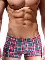 Мужские трусы хипсы в красно-зеленую клетку Oboy Scotland 6325c67
