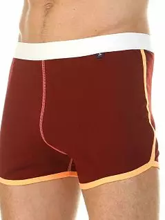 Эластичные шорты на широкой резинке бордового цвета Van Baam RT39848