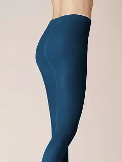 Комфортные колготки с плотностью 40ден из бархатистой ткани синего цвета Kunert 110354000c6810