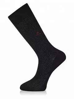 Мужские носки на комфортной резинке LT5705 Sis черный (набор из 3х штук)