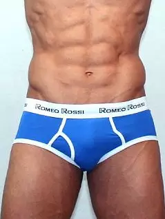 Синие мужские трусы с рельефным гульфиком Romeo Rossi Heaps R366-9 распродажа