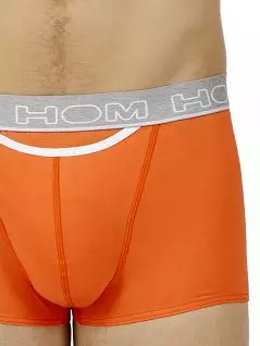 Комфортные боксеры на контрастной серой пришивной резинке оранжевого цвета HOM 40c0889cV001c1