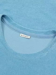 Хлопковая футболка из махровой ткани голубого цвета BLUEMINT MARVINc416
