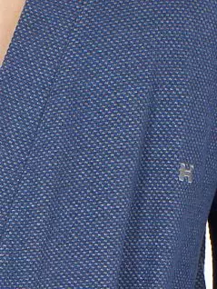 Короткий трикотажный мужской халат хлопкового жаккарда HOM 40c1312c00BI