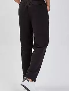 Спортивные брюки прямого кроя из плотного футера с "дышащими" свойствами PECHE MONNAIE EV32763черный