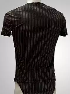 Облегающая футболка из чесанного хлопка черного цвета HOM 03227cK9 распродажа
