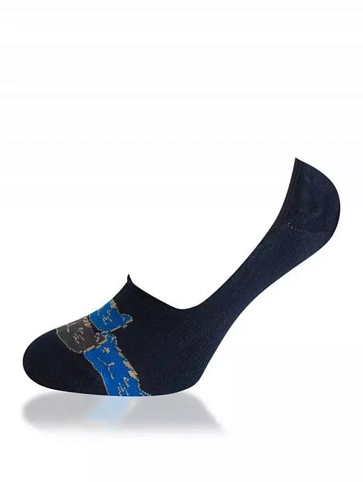 Оригинальные носки из эластичного хлопка LT9938 Sis темно-синий (6 пар)