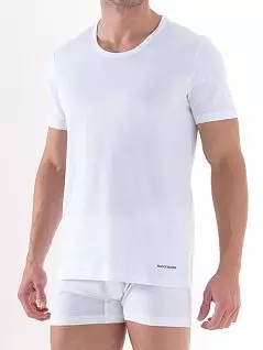 Свободная мужская футболка белого цвета из хлопка BlackSpade LOOSE FIT b9217 White