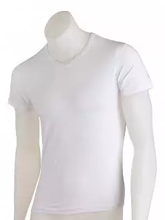 Мягкая мужская футболка с V-образным вырезом LTB2003 Sis белый