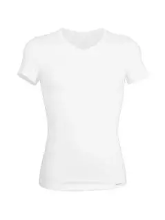 Мужская футболка с круглым вырезом из шелковистой ткани белого цвета BALDESSARINI RT90026/6010 110
