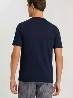 Стильная футболка в стиле кэжуал темно-синего цвета HANRO 075051c1610