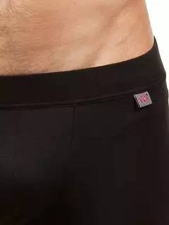 Тонкие мужские кальсоны чёрного цвета Warm HOM 02190cK9 распродажа