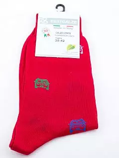 Яркие и оригинальные мужские носки с рисунком в машинки Best Calze PJ-Best Calze_5772 машинка