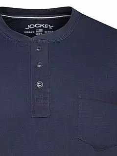 Шелковистая футболка Jockey 500713H (муж.) Синий 499