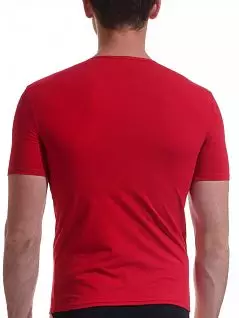 Хлопковая футболка из хлока и эластана Jolidon DTФМ12блн Red