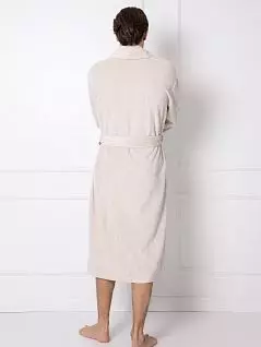 Классический халат с карманами декорированы хлопковой тканью Aruelle BT-FERNAND Бежевый